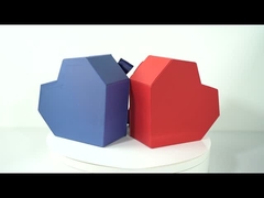 熱い販売リボンが付いている注文の包装箱の贅沢な結婚祝い箱のボール紙の紙箱