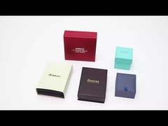 PU レザーリング 宝石 梱包ボックス カスタム LOGO デザイン 2 In 1 卸売