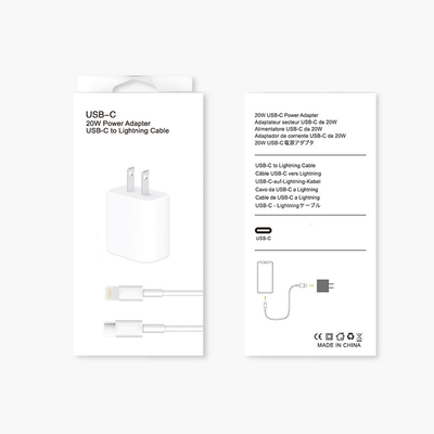 堅い長方形の電子プロダクトのための包装箱をデータ ケーブル