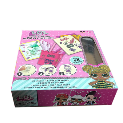 カスタムデザイン 子供のプレゼントセット 窓のおもちゃ包装ボックスと紙箱