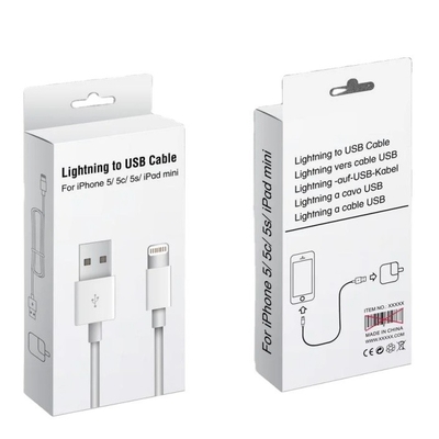 カスタム紙箱 スポット UV USBケーブル 充電器 データケーブル パッケージ 箱 デザイン