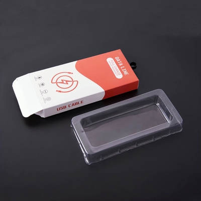 カスタマイズされた電子製品ボックスUSBデータケーブル 泡付きパッケージボックス