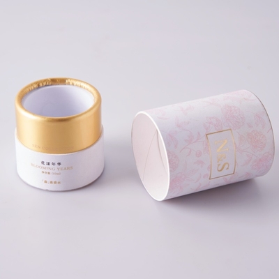 卸売 生物分解性 金製紙紙シリンダー ギフトチューブ ボックス 包装 化粧品