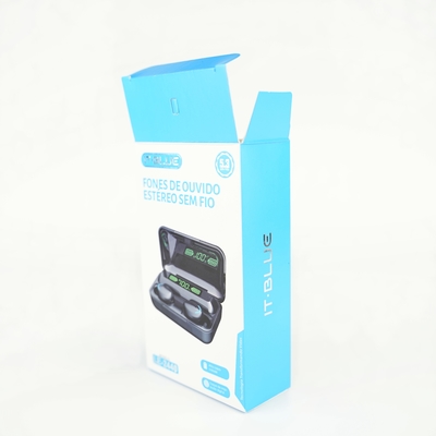 カスタムロゴ 折りたたむ小さな紙のギフトボックス 無線Bluetoothイヤホンパッケージボックス