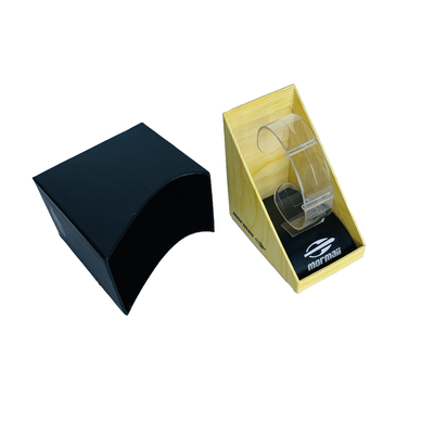 カスタムロゴ入り硬質時計ディスプレイオーガナイザー、時計用取り外し可能ホルダー付きギフト包装箱